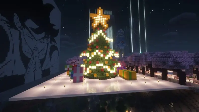 圣诞树（无原作者烟花装置）-投影工坊