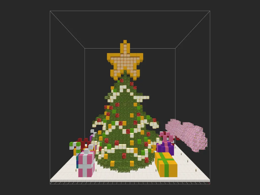 圣诞树（无原作者烟花装置）-投影工坊