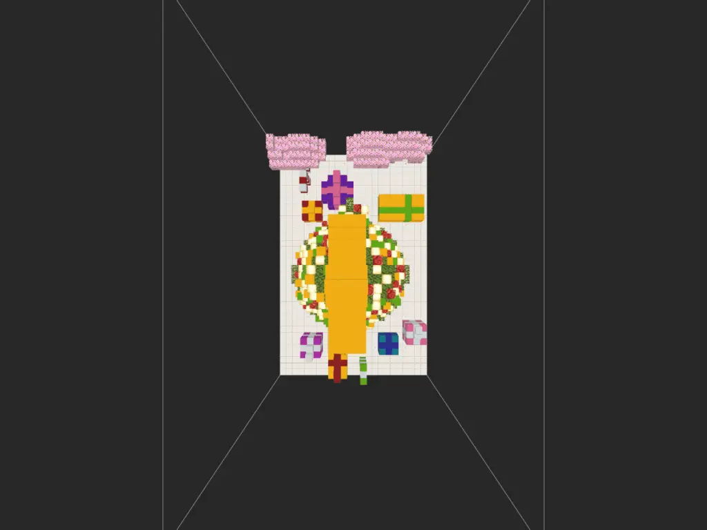 圣诞树（无原作者烟花装置）-投影工坊