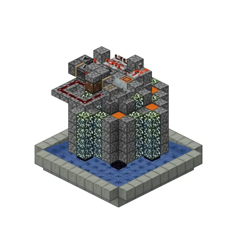 7.8w竖式生炸抗卸载抗弱加载刷石机-投影工坊