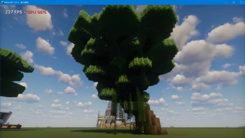 两棵大树，用we刷子制作的，懒人直接用投影粘贴吧！-投影工坊