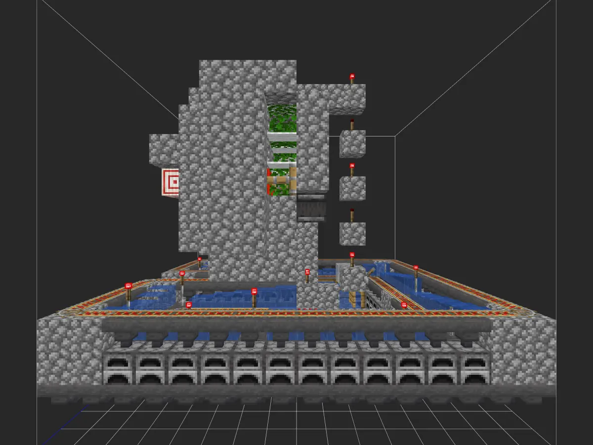 超简单100倍单区块熔炉组（作者Azhu_233）无珊瑚版-投影工坊