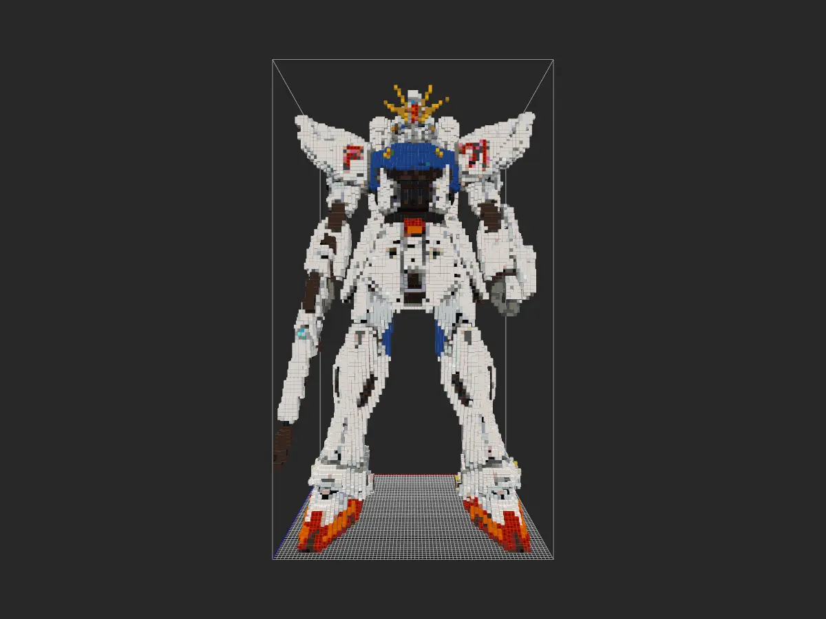 高达F91高130-投影工坊