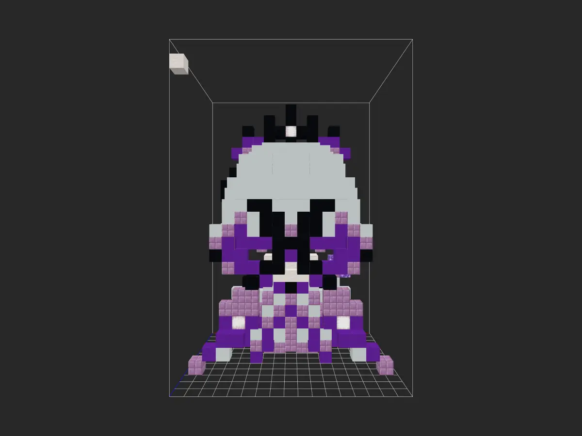 MC烤河马制作的遐蝶粘土人-投影工坊