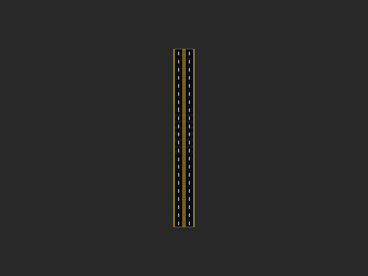 双车道混凝土路（双黄线版）-投影工坊