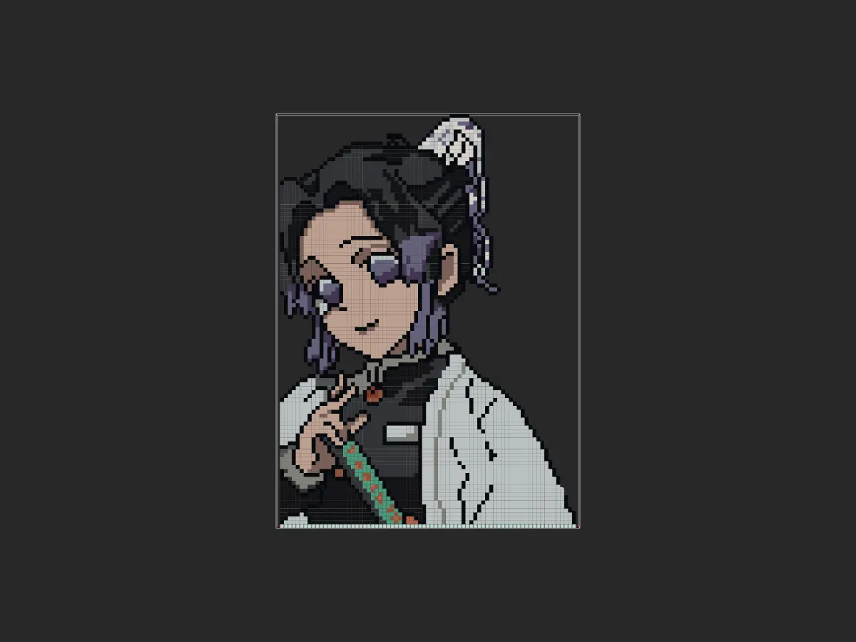 蝴蝶忍像素画-投影工坊