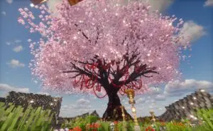 中号樱花树-投影工坊