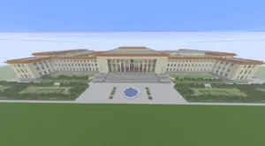 dy风枕眠-人民大会堂简约版建筑投影-投影工坊