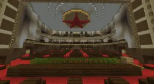 dy风枕眠-人民大会堂简约版建筑投影-投影工坊