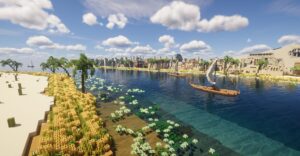 【我的世界Minecraft】金辉圣阶 · 尼罗河馈礼-投影工坊
