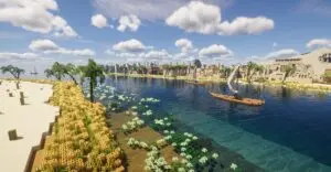 【我的世界Minecraft】金辉圣阶 · 尼罗河馈礼-投影工坊