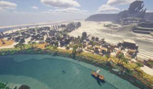 【我的世界Minecraft】金辉圣阶 · 尼罗河馈礼-投影工坊