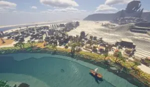 【我的世界Minecraft】金辉圣阶 · 尼罗河馈礼-投影工坊