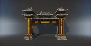 [免费单体]中式牌坊-投影工坊