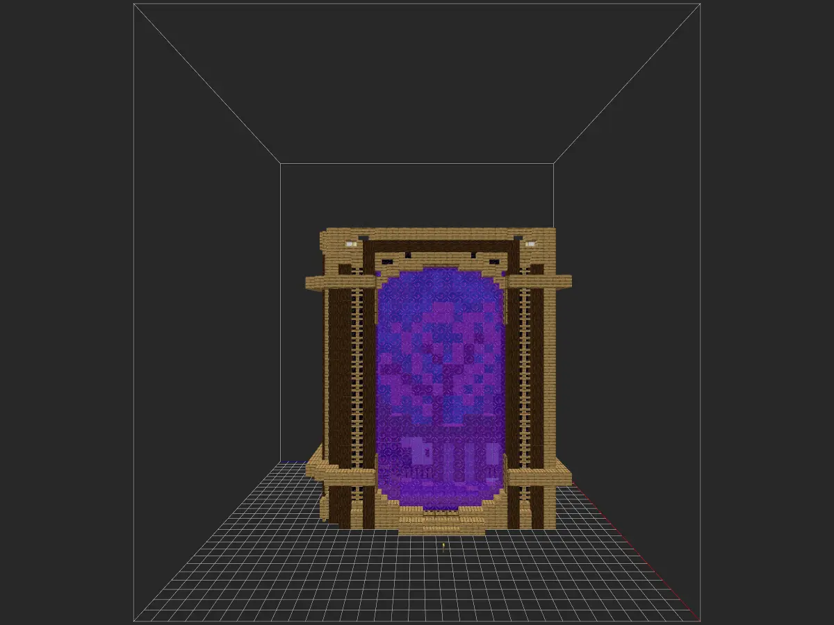 [Minecraft单体建筑] 地狱门装饰（书本款）-投影工坊