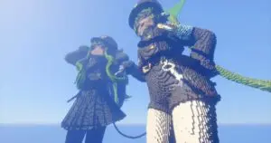 BA双子雕像-投影工坊