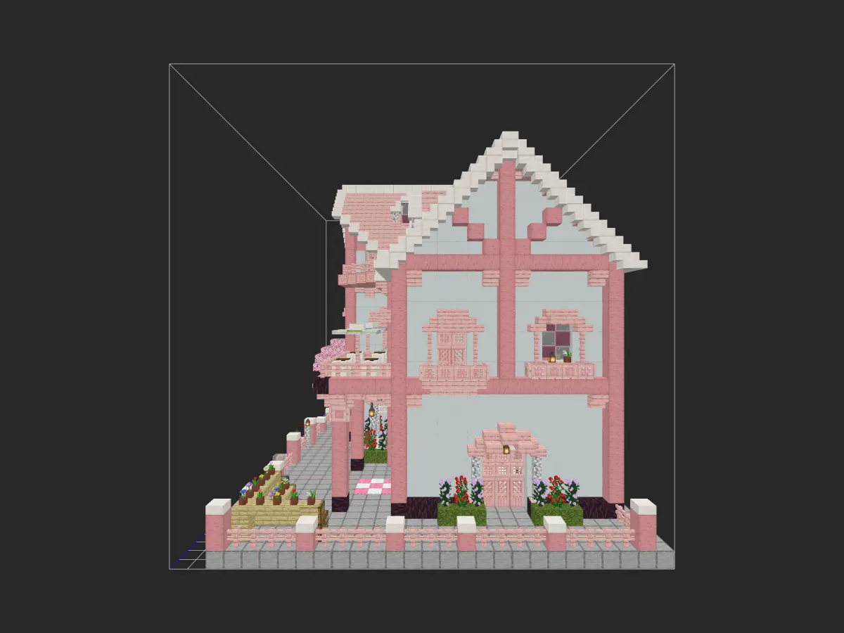 简单樱花小屋-投影工坊