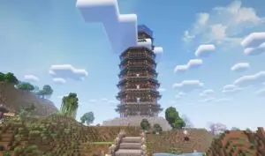 九层八角塔-投影工坊