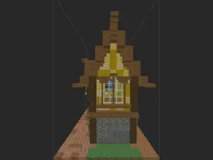 幻想中世纪牧马人小屋-投影工坊