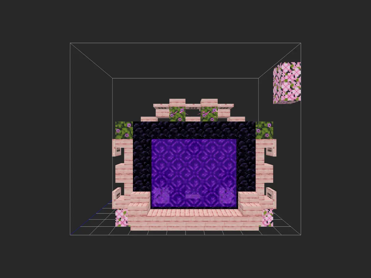 樱花地狱门自建-投影工坊