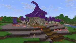 幻想中世纪建筑酿造蘑菇屋-投影工坊