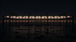 克朗楼 - Crown Hall-投影工坊