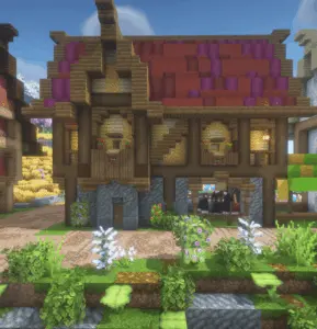 幻想中世纪建筑牧马人小屋-投影工坊