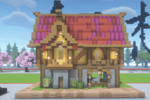 幻想中世纪建筑牧马人小屋-投影工坊