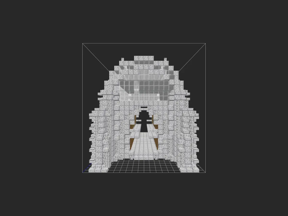 超简单，材料易收集的大型仓库-投影工坊