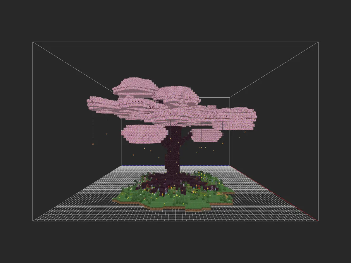 中型“樱花树”（苦情树）-投影工坊