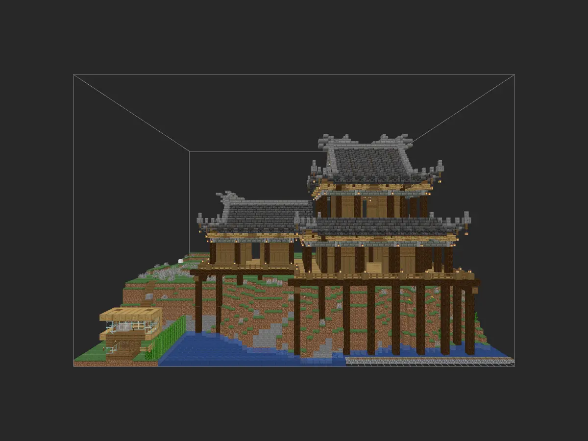 吊脚楼（第一次尝试）-投影工坊