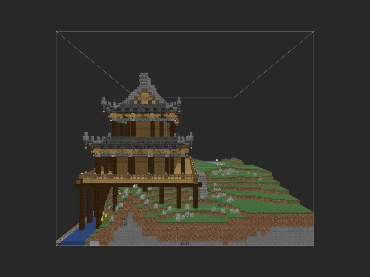 吊脚楼（第一次尝试）-投影工坊