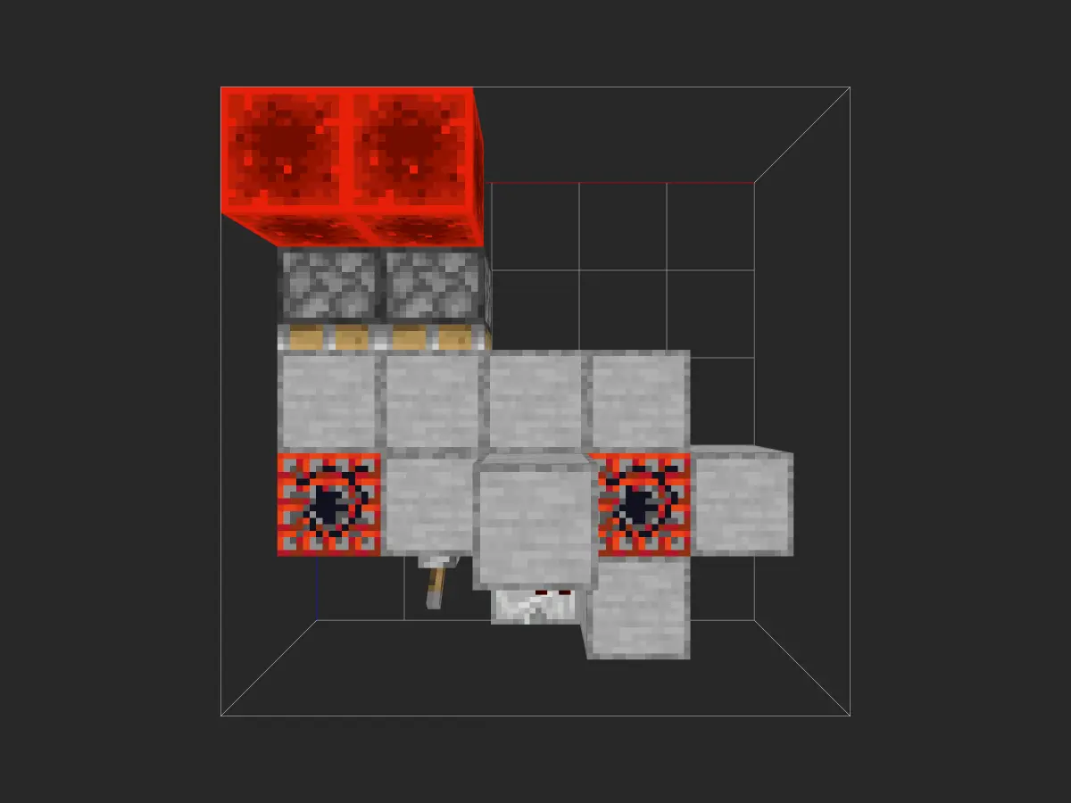 不用连点器破基岩-投影工坊