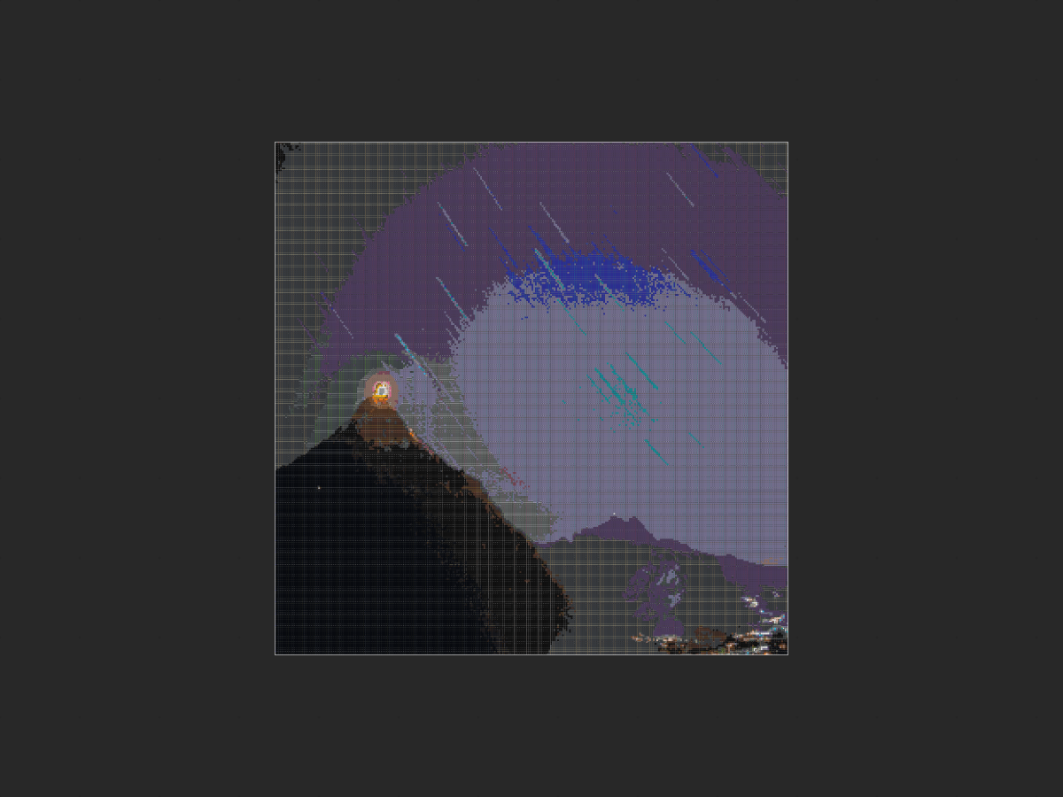 山+星空（依旧奇怪的配比）-投影工坊