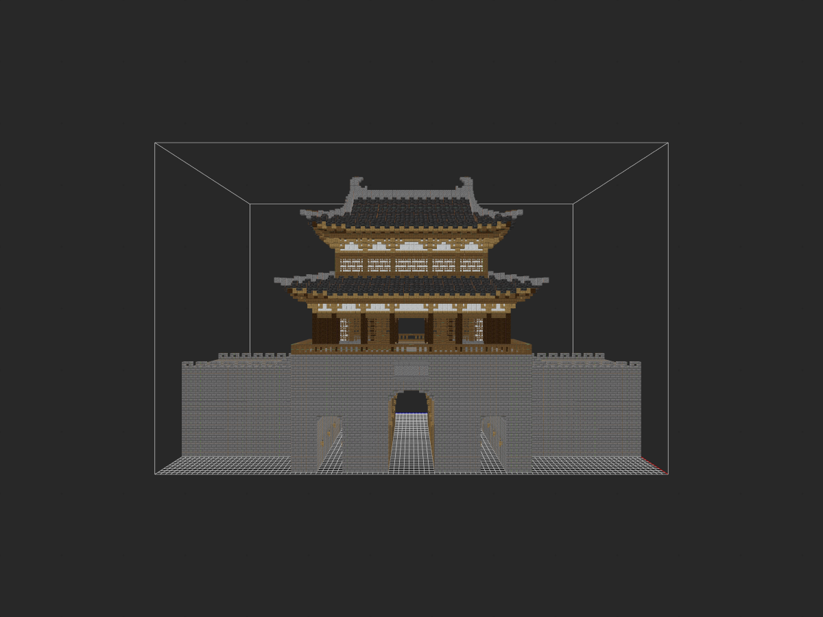 城楼（手搓自建）-投影工坊