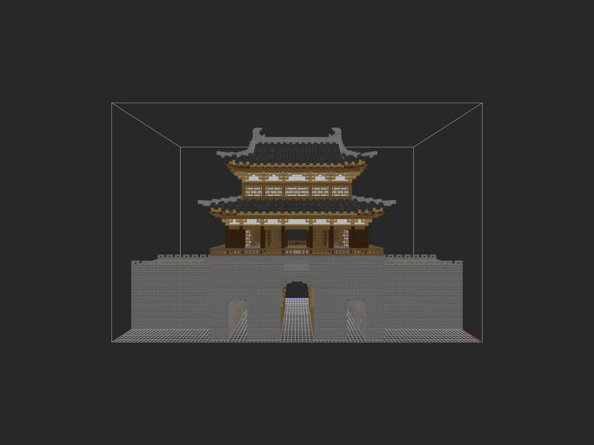 城楼（手搓自建）-投影工坊