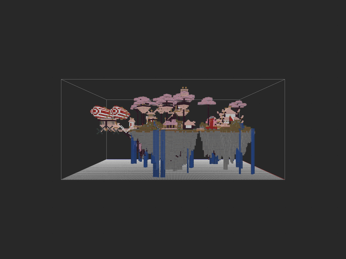 Minecraft樱花空岛-投影工坊