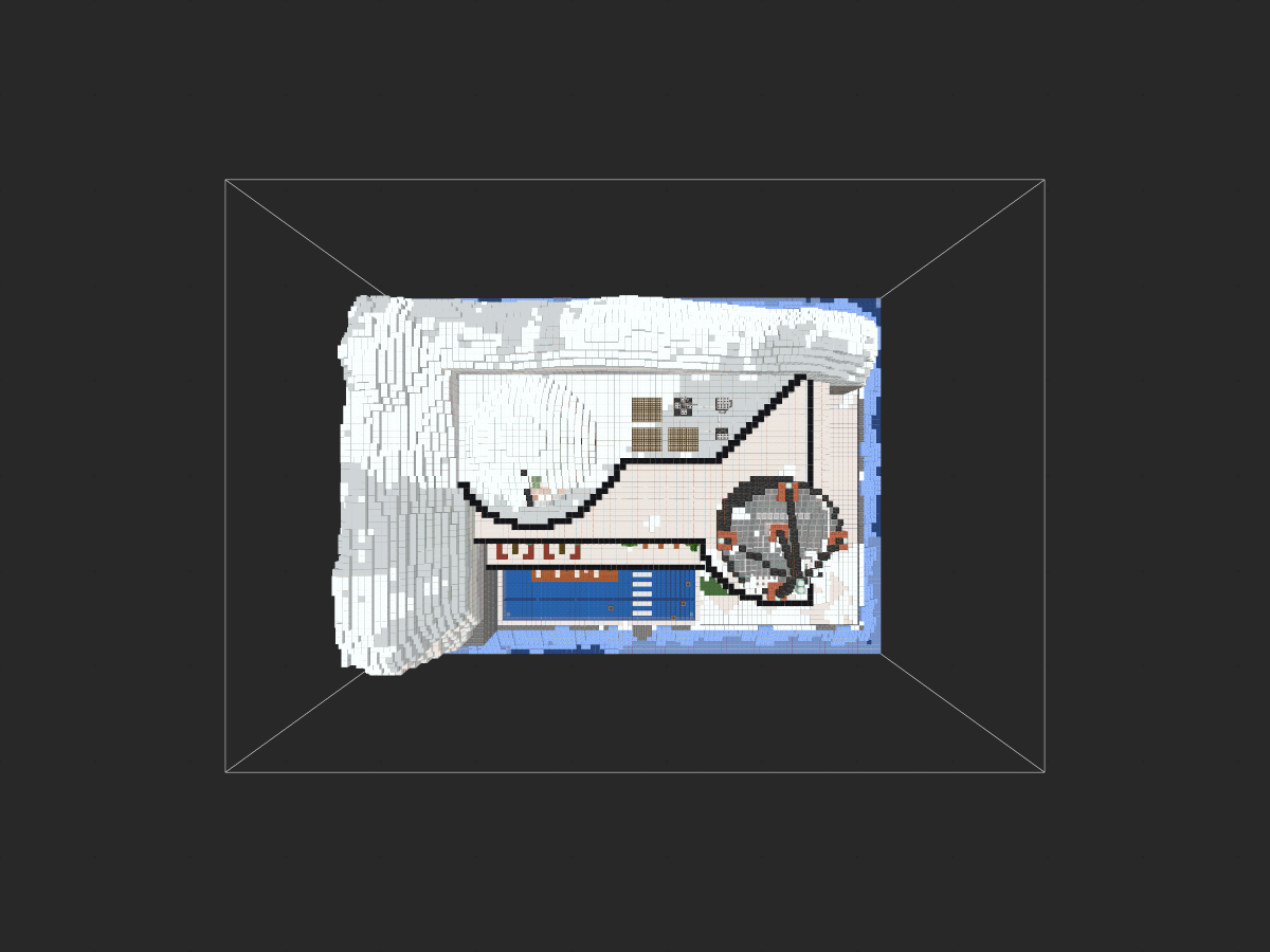 现代冰雪别墅-投影工坊